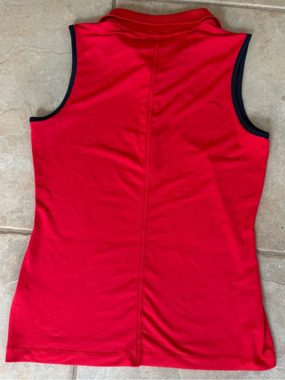 Nike Golf Women’s Dri-FIT Tour Performance Red Sleeveless Polo Shirt Size Small